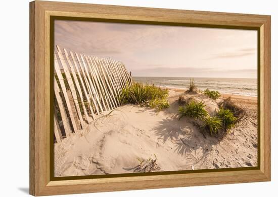 Beach Near Kitty Hawk, Outer Banks, North Carolina, United States of America, North America-Michael DeFreitas-Framed Premier Image Canvas
