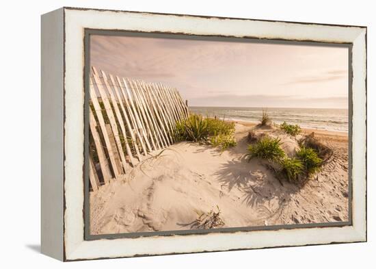 Beach Near Kitty Hawk, Outer Banks, North Carolina, United States of America, North America-Michael DeFreitas-Framed Premier Image Canvas