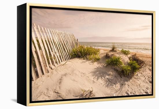 Beach Near Kitty Hawk, Outer Banks, North Carolina, United States of America, North America-Michael DeFreitas-Framed Premier Image Canvas