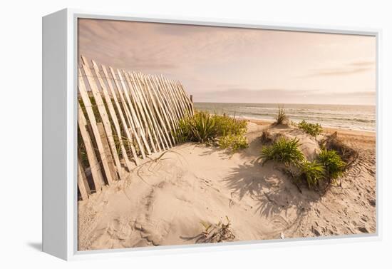 Beach Near Kitty Hawk, Outer Banks, North Carolina, United States of America, North America-Michael DeFreitas-Framed Premier Image Canvas