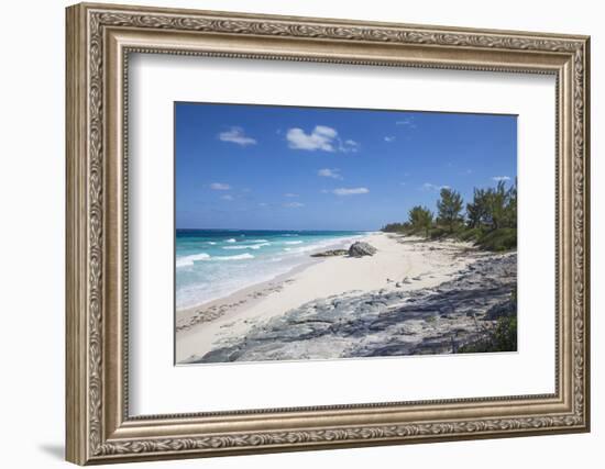 Beach near Nippers Bar, Great Guana Cay, Abaco Islands, Bahamas, West Indies, Central America-Jane Sweeney-Framed Photographic Print