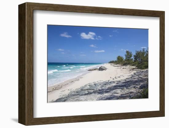 Beach near Nippers Bar, Great Guana Cay, Abaco Islands, Bahamas, West Indies, Central America-Jane Sweeney-Framed Photographic Print