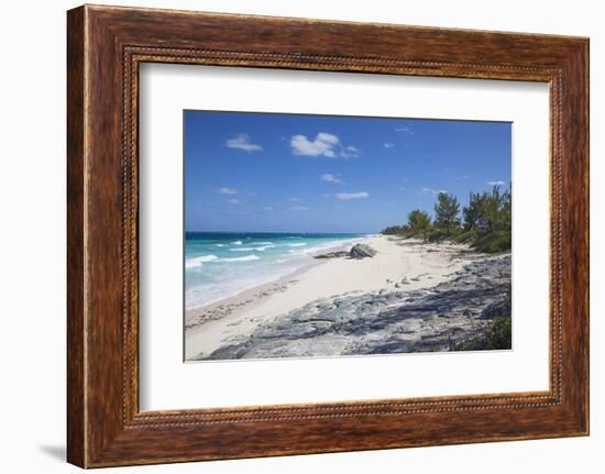 Beach near Nippers Bar, Great Guana Cay, Abaco Islands, Bahamas, West Indies, Central America-Jane Sweeney-Framed Photographic Print