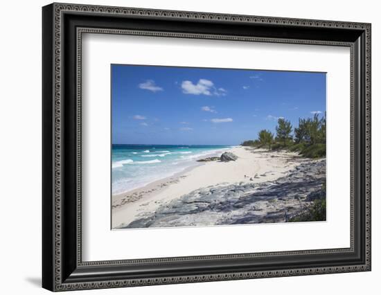 Beach near Nippers Bar, Great Guana Cay, Abaco Islands, Bahamas, West Indies, Central America-Jane Sweeney-Framed Photographic Print