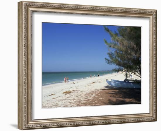 Beach North of Longboat Key, Anna Maria Island, Gulf Coast, Florida, USA-Fraser Hall-Framed Photographic Print