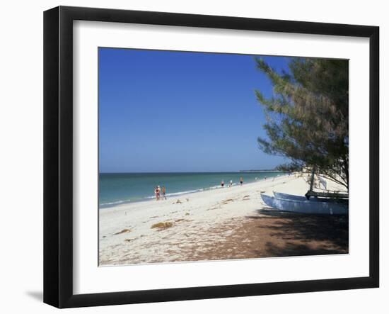 Beach North of Longboat Key, Anna Maria Island, Gulf Coast, Florida, USA-Fraser Hall-Framed Photographic Print