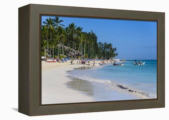 Beach of Bavaro, Punta Cana, Dominican Republic, West Indies, Caribbean, Central America-Michael-Framed Premier Image Canvas