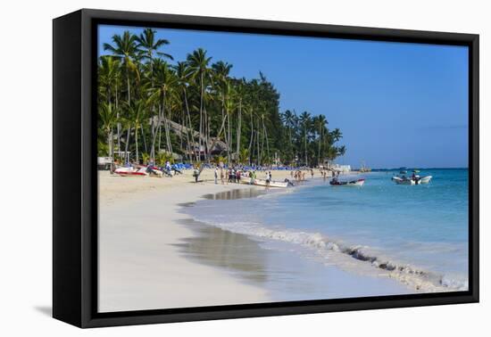 Beach of Bavaro, Punta Cana, Dominican Republic, West Indies, Caribbean, Central America-Michael-Framed Premier Image Canvas