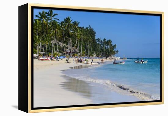 Beach of Bavaro, Punta Cana, Dominican Republic, West Indies, Caribbean, Central America-Michael-Framed Premier Image Canvas