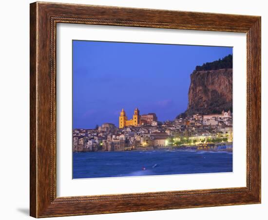 Beach of Cefalu, Sicily, Italy-Katja Kreder-Framed Photographic Print