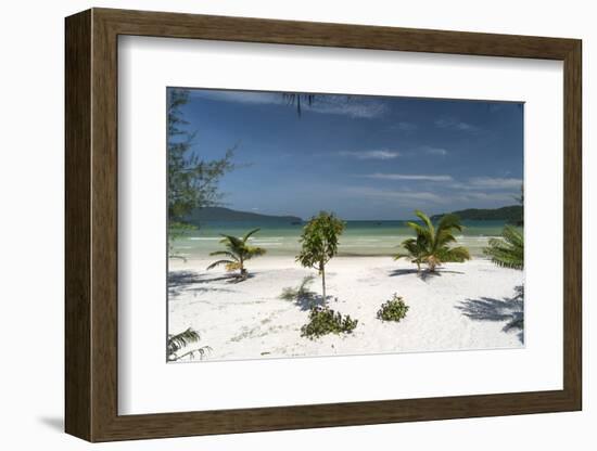 Beach of Koh Rong Samloem island, Cambodia, Indochina, Southeast Asia, Asia-Peter Schickert-Framed Photographic Print