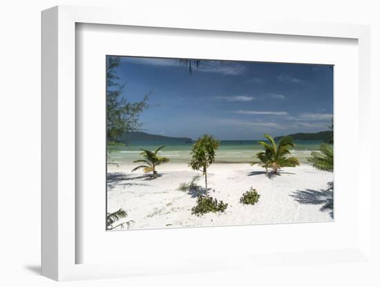 Beach of Koh Rong Samloem island, Cambodia, Indochina, Southeast Asia, Asia-Peter Schickert-Framed Photographic Print