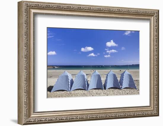 Beach of Perros Guirec, Cote De Granit Rose, Cotes D'Armor, Brittany, France, Europe-Markus Lange-Framed Photographic Print