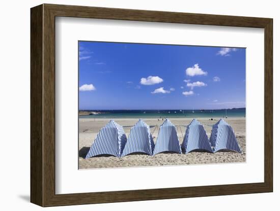 Beach of Perros Guirec, Cote De Granit Rose, Cotes D'Armor, Brittany, France, Europe-Markus Lange-Framed Photographic Print