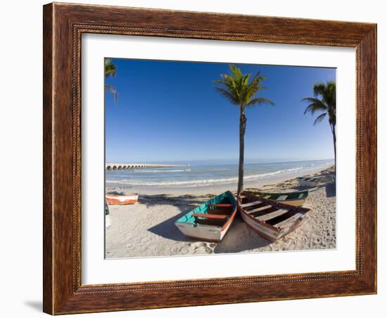 Beach of Progreso, Yucatan, Mexico-Julie Eggers-Framed Photographic Print