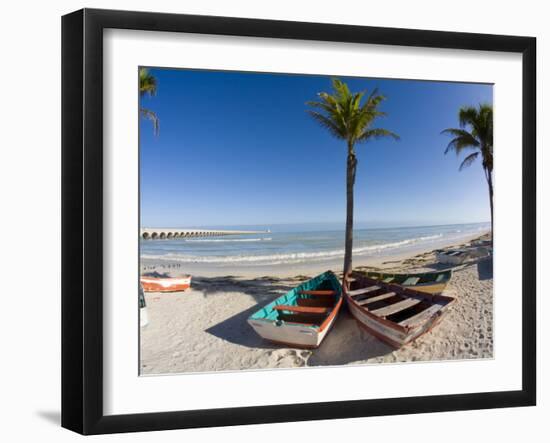 Beach of Progreso, Yucatan, Mexico-Julie Eggers-Framed Photographic Print