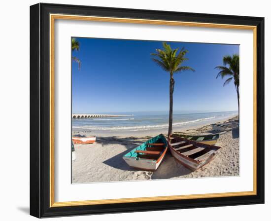 Beach of Progreso, Yucatan, Mexico-Julie Eggers-Framed Photographic Print