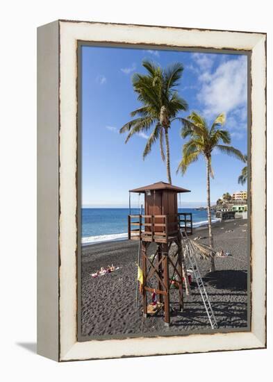 Beach of Puerto Naos, La Palma, Canary Islands, Spain, Europe-Gerhard Wild-Framed Premier Image Canvas