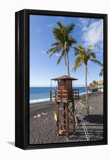 Beach of Puerto Naos, La Palma, Canary Islands, Spain, Europe-Gerhard Wild-Framed Premier Image Canvas