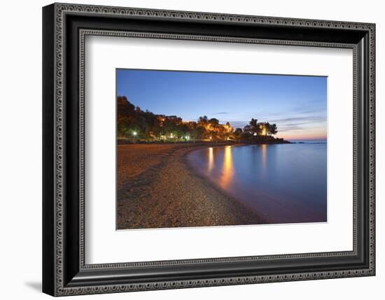 Beach of Santa Maria Navarrese, District of Baunei, Province of Ogliastra, Sardinia, Italy-null-Framed Art Print