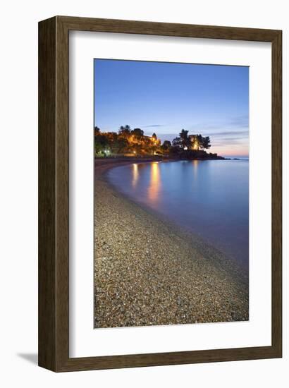 Beach of Santa Maria Navarrese, District of Baunei, Province of Ogliastra, Sardinia, Italy-null-Framed Art Print