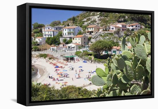 Beach of Seccheto, Island of Elba, Livorno Province, Tuscany, Italy-Markus Lange-Framed Premier Image Canvas