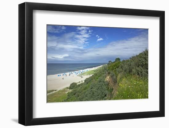 Beach of the Baltic Sea Close Ahrenshoop, View from the Steep Bank to the Western Beach of Darss-Uwe Steffens-Framed Photographic Print