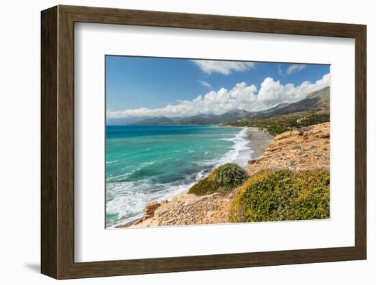 Beach of Triopetra, Akoumia, Rethymno, Crete, Greek Islands, Greece, Europe-Markus Lange-Framed Photographic Print