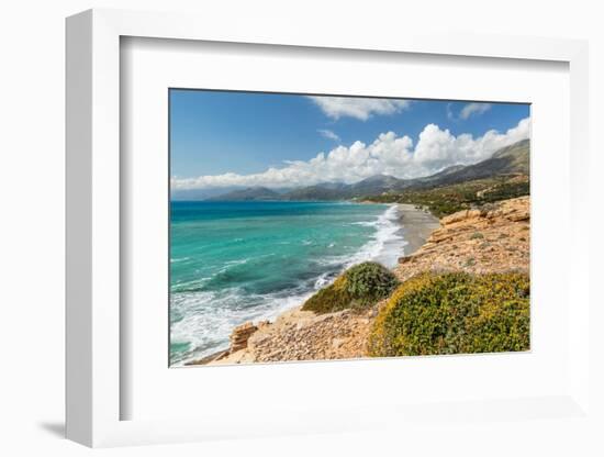 Beach of Triopetra, Akoumia, Rethymno, Crete, Greek Islands, Greece, Europe-Markus Lange-Framed Photographic Print