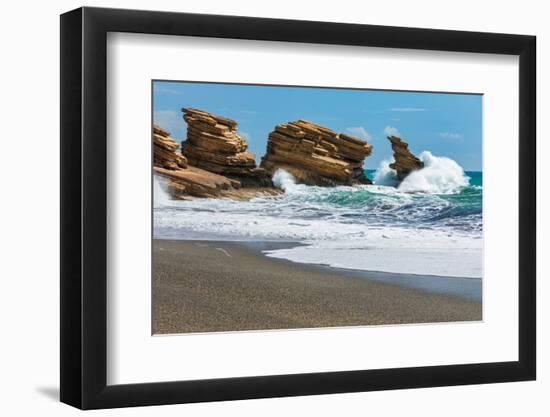 Beach of Triopetra, Akoumia, Rethymno, Crete, Greek Islands, Greece, Europe-Markus Lange-Framed Photographic Print