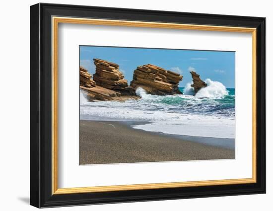 Beach of Triopetra, Akoumia, Rethymno, Crete, Greek Islands, Greece, Europe-Markus Lange-Framed Photographic Print