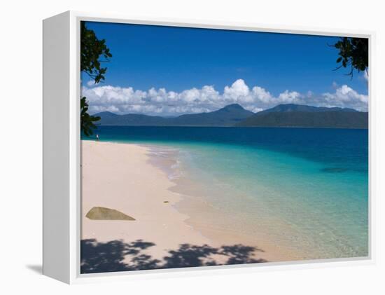 Beach on Fitzroy Island, Queensland, Australia-Michele Falzone-Framed Premier Image Canvas