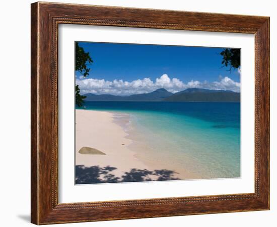 Beach on Fitzroy Island, Queensland, Australia-Michele Falzone-Framed Photographic Print