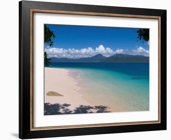 Beach on Fitzroy Island, Queensland, Australia-Michele Falzone-Framed Photographic Print