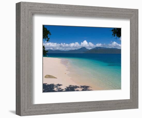 Beach on Fitzroy Island, Queensland, Australia-Michele Falzone-Framed Photographic Print