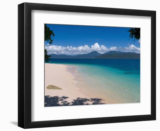 Beach on Fitzroy Island, Queensland, Australia-Michele Falzone-Framed Photographic Print