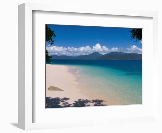 Beach on Fitzroy Island, Queensland, Australia-Michele Falzone-Framed Photographic Print