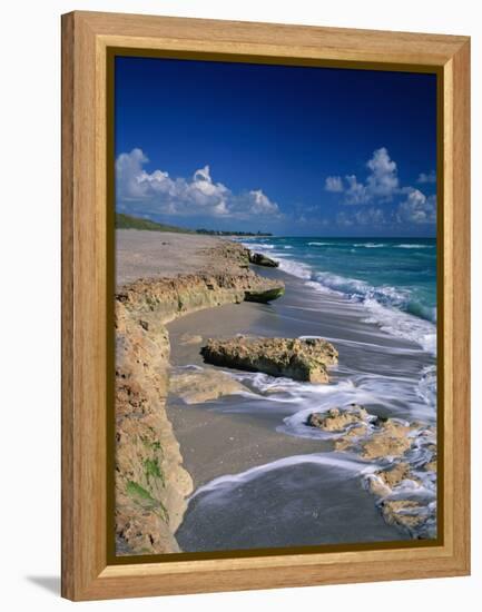 Beach on Jupiter Island-James Randklev-Framed Premier Image Canvas