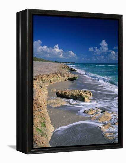 Beach on Jupiter Island-James Randklev-Framed Premier Image Canvas