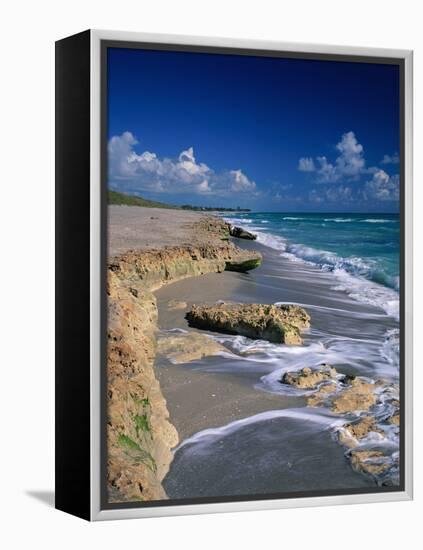 Beach on Jupiter Island-James Randklev-Framed Premier Image Canvas