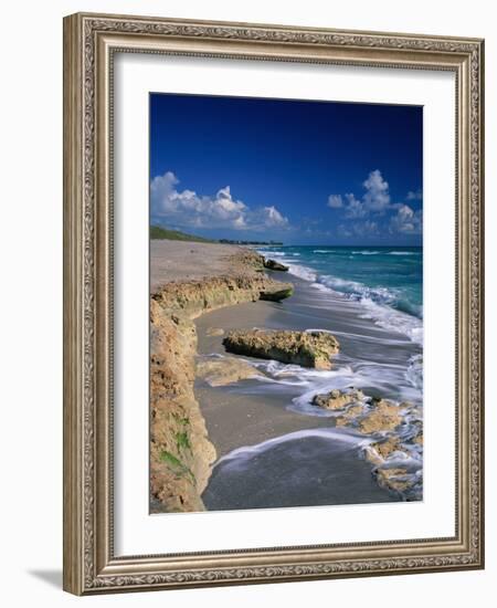 Beach on Jupiter Island-James Randklev-Framed Photographic Print