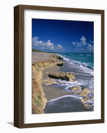 Beach on Jupiter Island-James Randklev-Framed Photographic Print