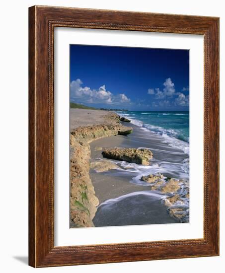 Beach on Jupiter Island-James Randklev-Framed Photographic Print