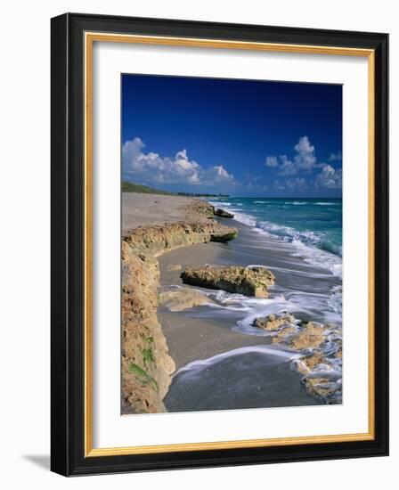 Beach on Jupiter Island-James Randklev-Framed Photographic Print