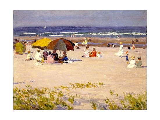Beach On Long Island Art Print Edward Potthast Art Com