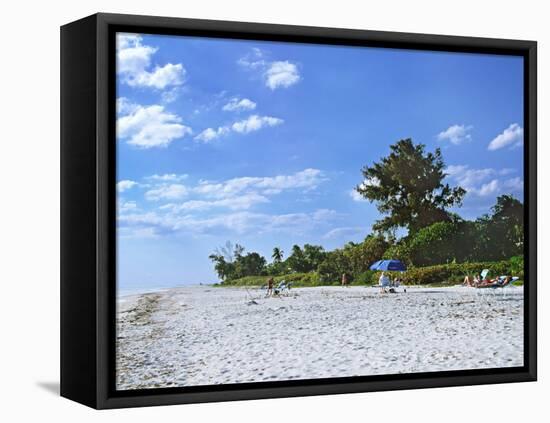 Beach on Sanibel Island, Florida, USA-Charles Sleicher-Framed Premier Image Canvas