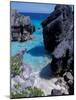 Beach on South Coast, Bermuda, Caribbean-Alan Klehr-Mounted Photographic Print