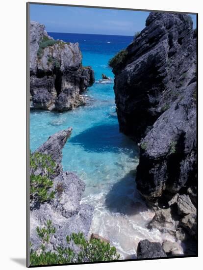 Beach on South Coast, Bermuda, Caribbean-Alan Klehr-Mounted Photographic Print