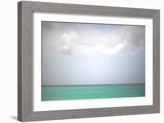 Beach on the Caribbean Island of Grenada-Frank May-Framed Photo