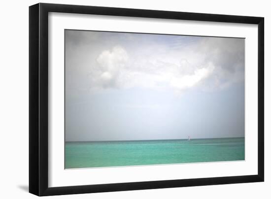 Beach on the Caribbean Island of Grenada-Frank May-Framed Photo